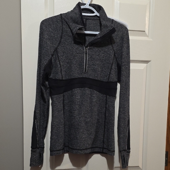 Lululemon Athletica Heather Gray and Black Jacket - Picture 2 of 2